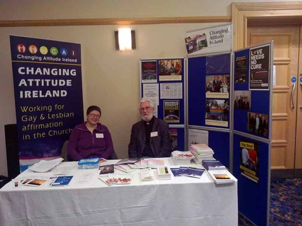  Alison Finch and Canon Charles Kenny at the CAI stall, General Synod, May 2013