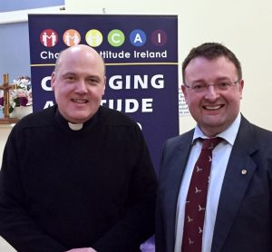  Rev. Brian Stewart, Rector of St. George's, who celebrated the Service of Holy Communion preceding the AGM with Chair of CAI Scott Golden