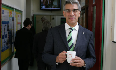 Steve Chalke, evangelical minister and head of Oasis UK, at the opening of the Oasis Academy in Coulsdon. Photograph: Martin Godwin for the Guardian
